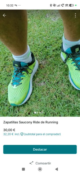 Zapatillas Running Saucony Amarillo y Turquesa