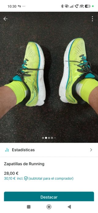 Zapatillas Running Saucony Amarillo y Turquesa
