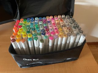 Conjunto de 120 Marcadores Chen Rui