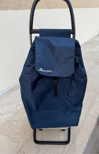 Carrito de compra ROLSTER azul/negro