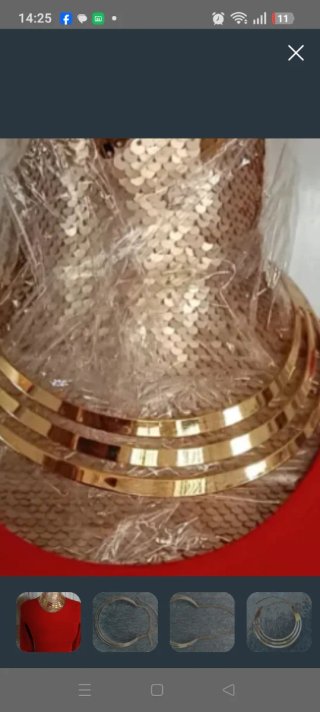Collar Egipcio Dorado