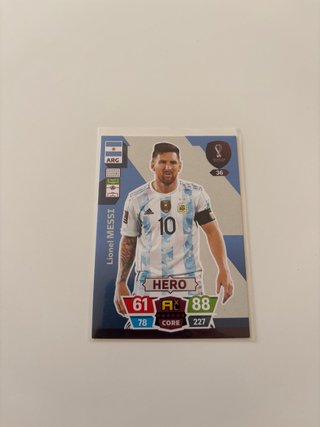 4 Cartas Messi Adrenalyn XL Mundial Qatar 2022