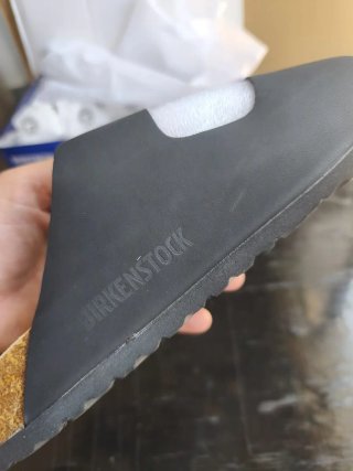 Chanclas Birkenstock Negro/Dorado Talla 41