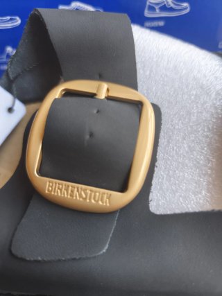 Chanclas Birkenstock Negro/Dorado Talla 41