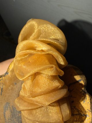 Lámpara colgante dorada con cristales