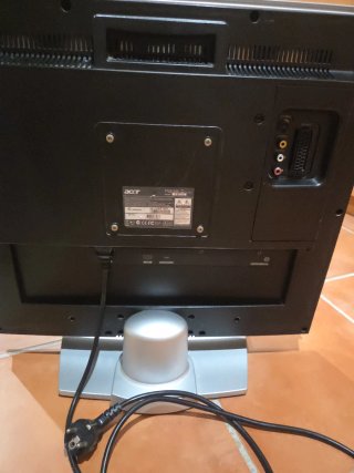 Monitor LCD Acer Negro/Plateado 20 pulgadas.