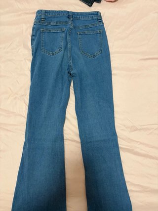 Pantalones campana tiro alto