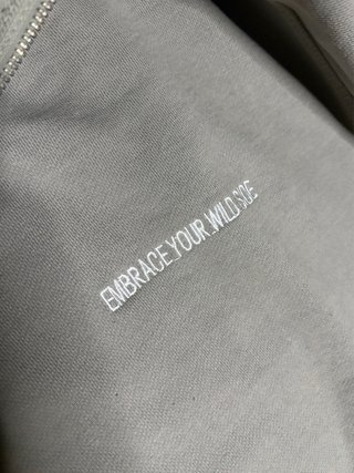 Pull&Bear Jersey Cuello Alto Cremallera Gris