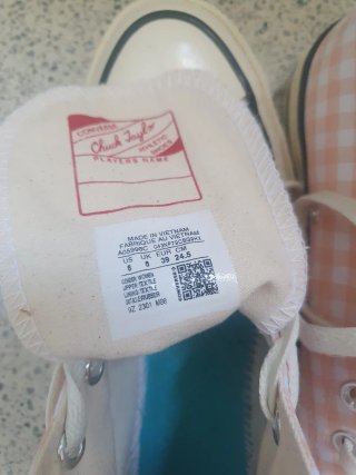 Converse Vichy Rosa Talla 38