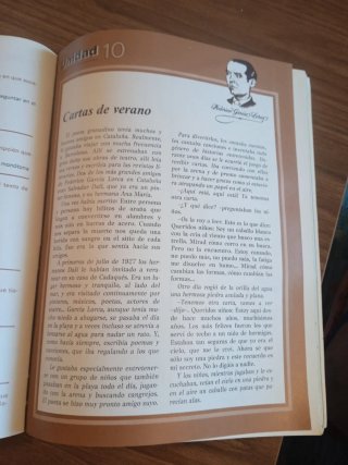 Libro de lectura 7° EGB, años 80