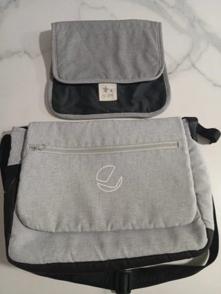 Bolso y cambiador Jane gris