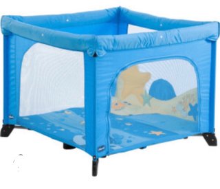 Parque infantil Chicco azul.