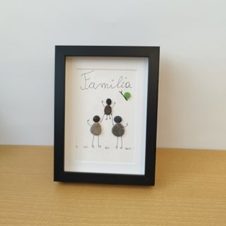 Cuadro personalizado "Familia" — Pebble Art