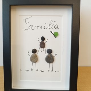Cuadro personalizado "Familia" — Pebble Art