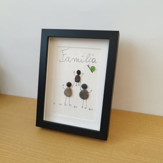 Cuadro personalizado "Familia" — Pebble Art