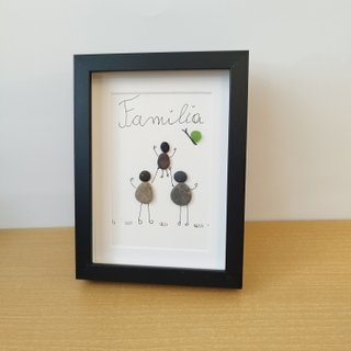 Cuadro personalizado "Familia" — Pebble Art