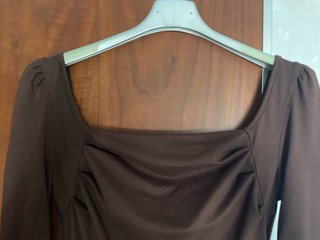 Vestito aderente marrone Shein