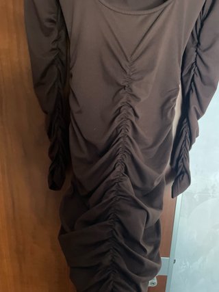 Vestito aderente marrone Shein