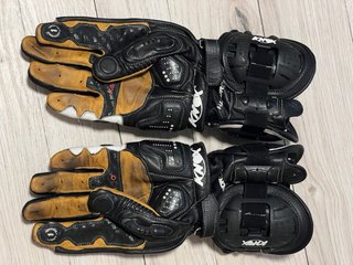 Guantes Knox Handroid Negro y Blanco