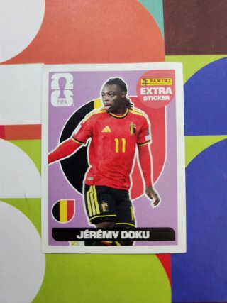 Cromo Jérémy Doku Extra Sticker Mundial