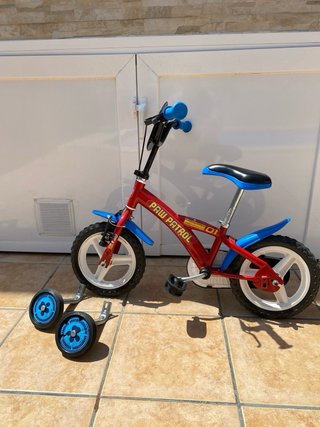 Bicicleta Infantil Paw Patrol Roja