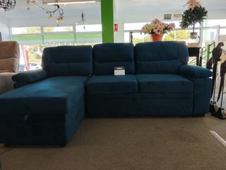 Sofá chaise longue cama con arcón