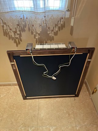 Espejo Baño Madera Iluminación