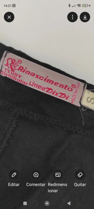 Falda Rinascimiento Terciopelo Negra talla S