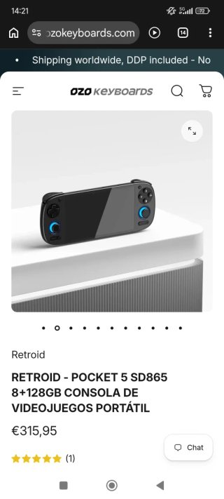 Retroid Pocket 5 Negro Precintado