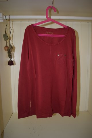 Camiseta Springfield Roja Manga Larga Talla M