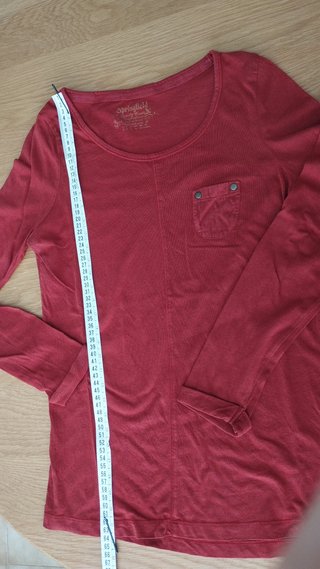 Camiseta Springfield Roja Manga Larga Talla M