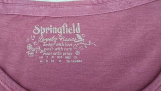 Camiseta Springfield Roja Manga Larga Talla M
