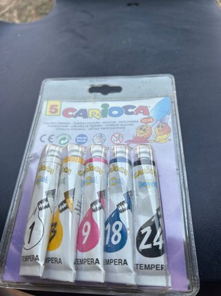 Set Témperas Carioca 5 Colores 12ml