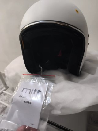 Casco Moto MITT 750-2 Blanco Talla M