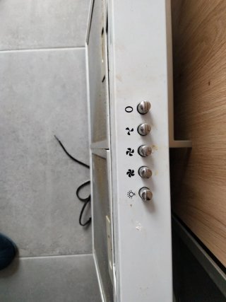 Campana extractora blanca