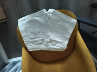 Pantalón corto vaquero elástico blanco Talla XS