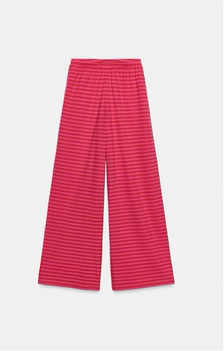 Pantalón rayas Zara con lino