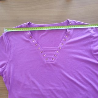 T-shirt donna viola taglia L