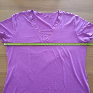 T-shirt donna viola taglia L