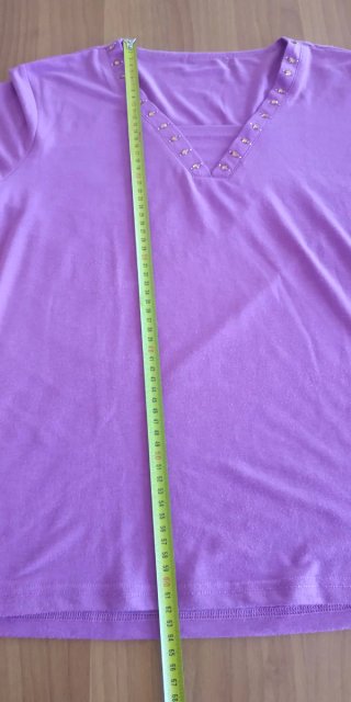 T-shirt donna viola taglia L