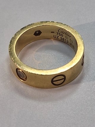Anillo Cartier Love Oro 750 Talla 53