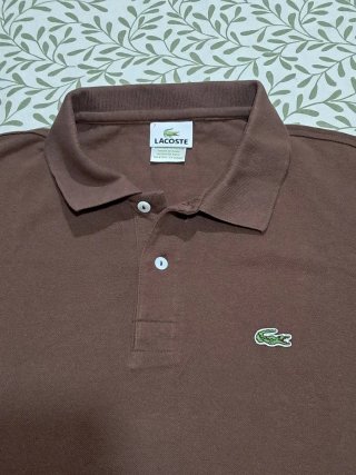 Polo Lacoste Marrón Talla M