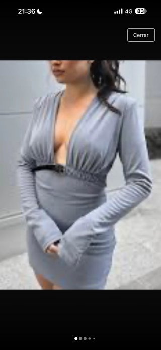 Lote 2 Vestidos Zara Talla XS Gris