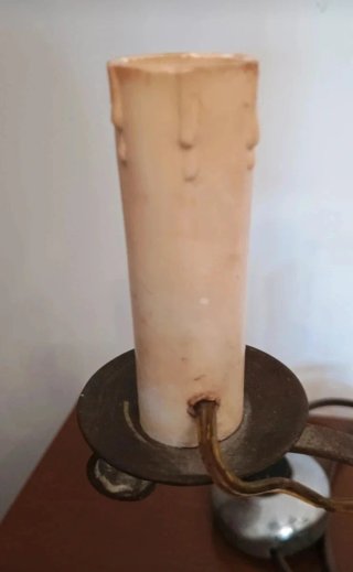 Lampada da tavolo con 3 candele
