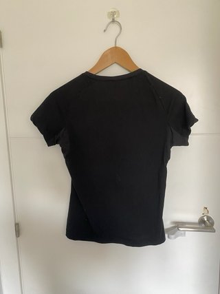 Camiseta deportiva Quechua negra mujer