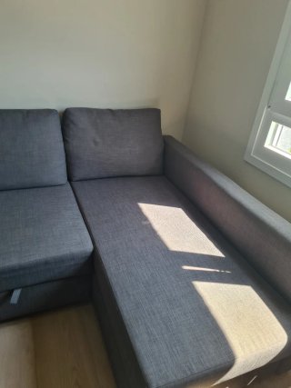 Sofá Cama Chaise Longue Gris Friheten Ikea