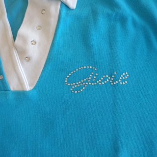 Maglietta azzurro con strass