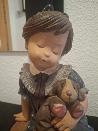 Figura Nadal Niña con Perro