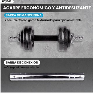 Mancuernas Ajustables 3 en 1