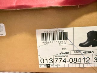 Botas Levi's Negras Talla 35 Mujer o niña